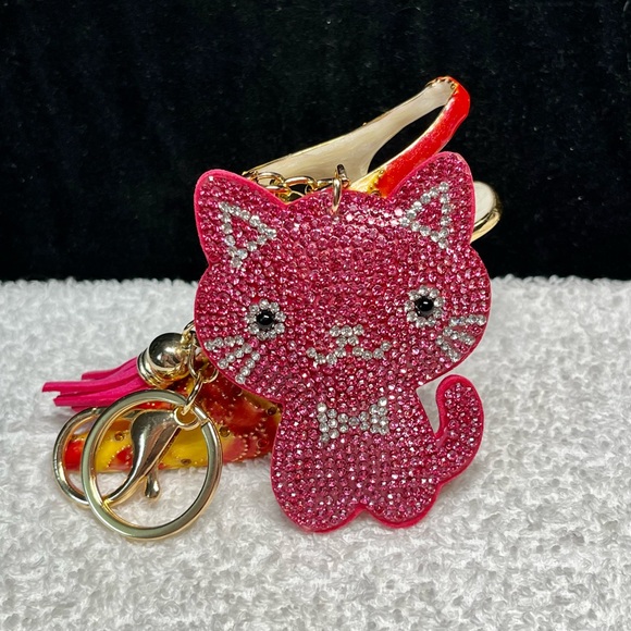 💜beaded bling rhinestone purse key chain with rhinestone -novelty - Picture 6 of 10
